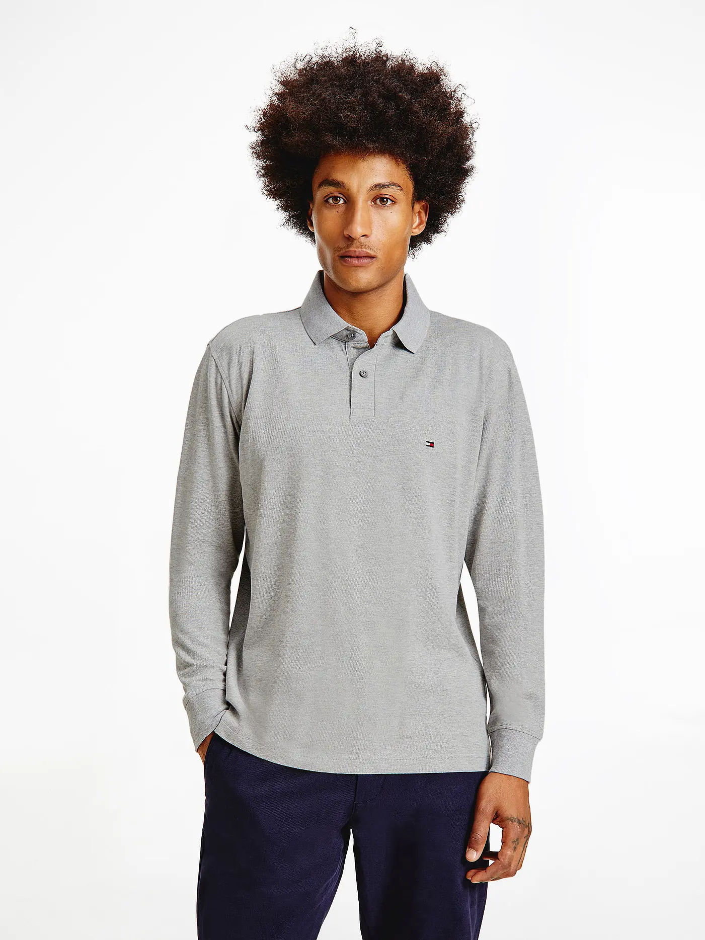 TOMMY HILFIGER | Poloshirt | grau